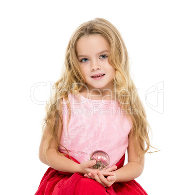 Little Girl with Magic Ball Dreams