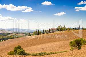 Fields in Tuscany