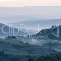 Fields in Tuscany