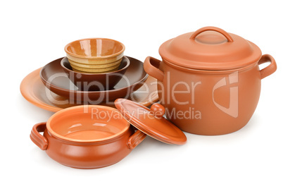 Set clay utensils