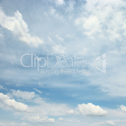 blue sky and beautiful white clouds