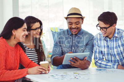 Young creative team having a meeting