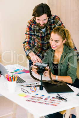 Creative team looking at camera