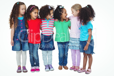 Small group of kids standing together