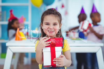 Happy kids at a birthday party