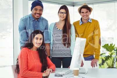 Young creative team having a meeting