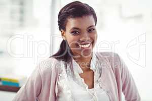 Smiling crestive business woman