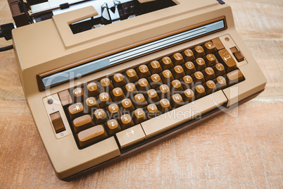 View of an old typewriter