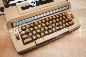 View of an old typewriter