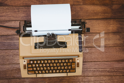 View of an old typewriter