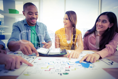 Young creative team having a meeting