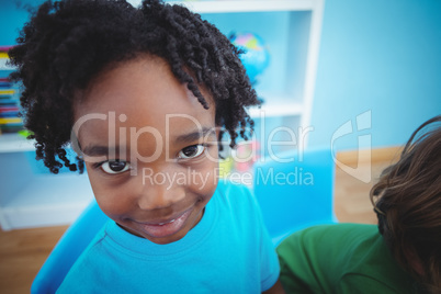 Smiling boy looking at the camera