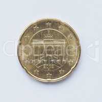 German 20 cent coin