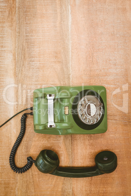 View of an old phone
