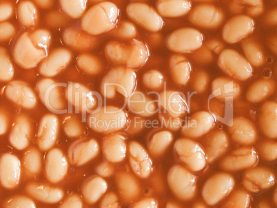 Retro looking Baked beans