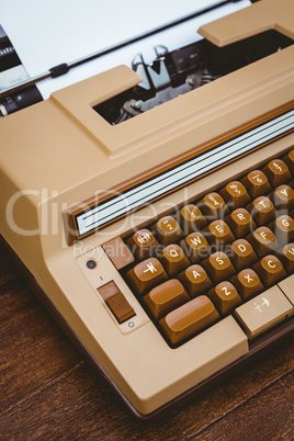 View of an old typewriter