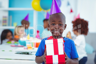 Happy kids at a birthday party