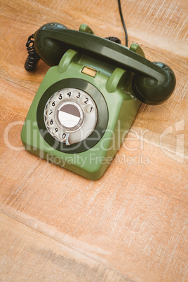 View of an old phone