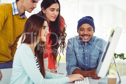 Young creative team having a meeting