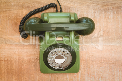 View of an old phone