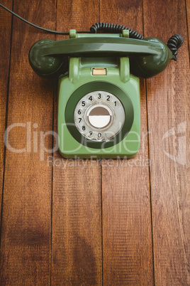 View of an old phone
