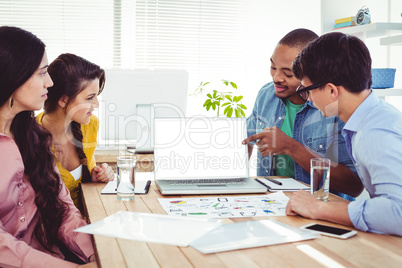 Young creative team having a meeting