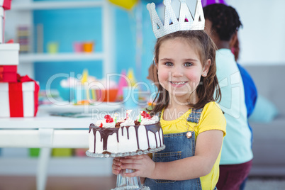 Smiling kids at a birthday party