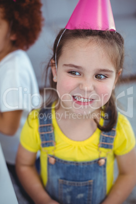 Excited kids enjoying a birthday party