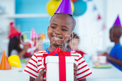 Happy kids at a birthday party