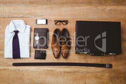 View of stuff for a businessman