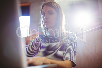 Mature student in lecture hall