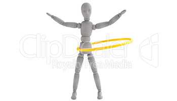 3d men doll character of the pieces