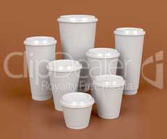 Takeaway coffee cups