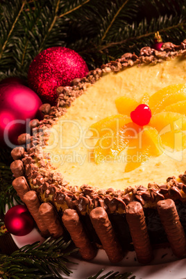 chocolate orange cheesecake