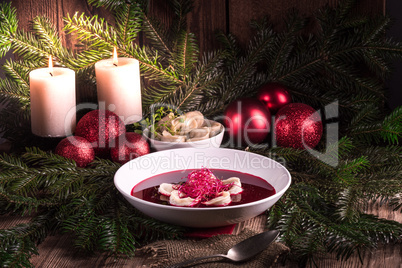 red borscht soup