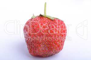 Red Ripe delicious Organic Strawberry, Close up, Macro