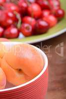 Summer Fruits, cherries, apricots