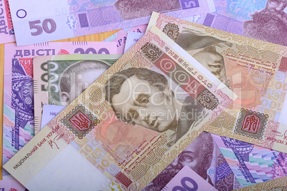 Ukrainian money background