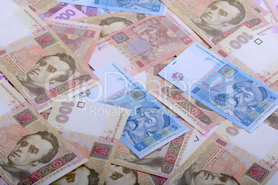 background of the Ukrainian money - UAH