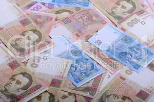 background of the Ukrainian money - UAH