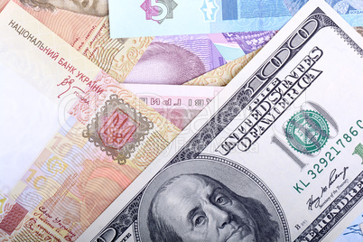 Ukrainian hryvnia and the american dollars