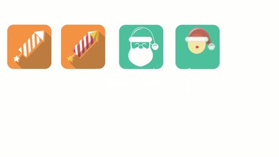 Animated Christmas and New Year Icons