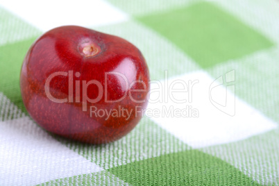 ripe fresh cherry close up