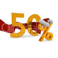Fifty percent discount
