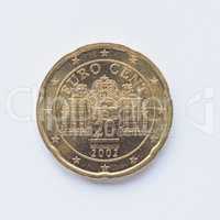 Austrian 20 cent coin