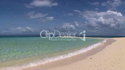 Splendid sandy sea beaches, near Malapascua island in the Philippine archipelago