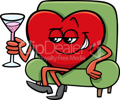 valentine heart cartoon character