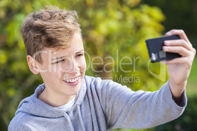 Teenager Teen Boy Male Child Taking Selfie