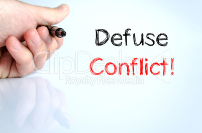 Defuse conflict text concept