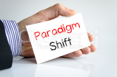 Paradigm shift text concept